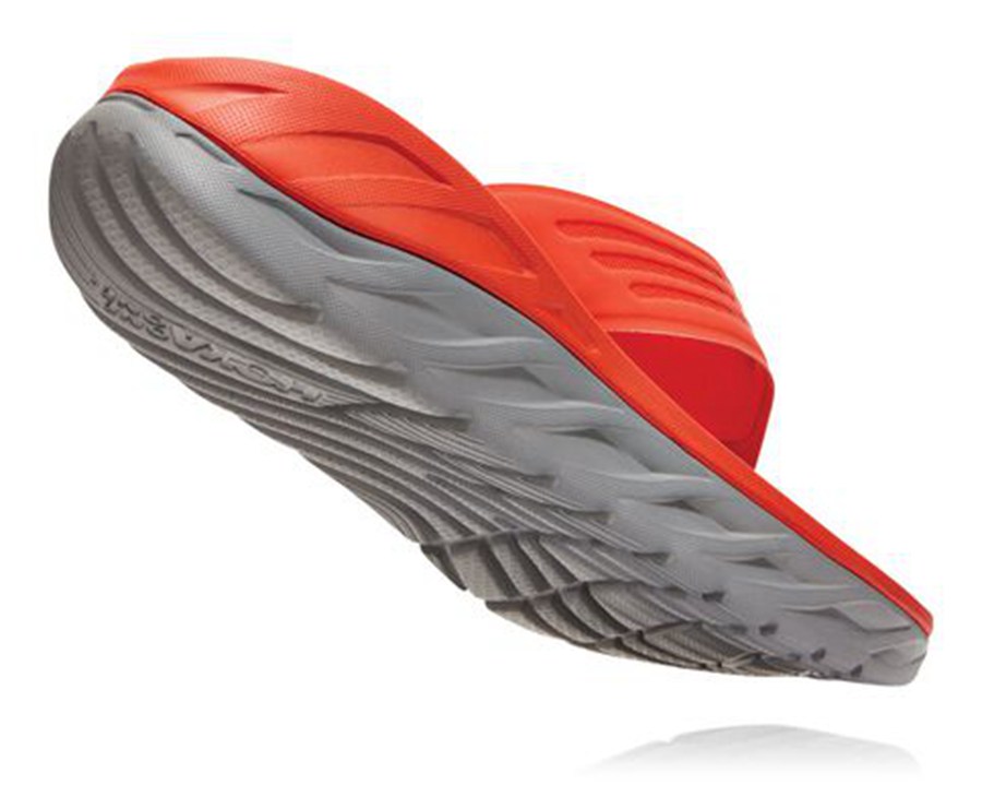 Hoka One One Sandals Mens Red - ORA Recovery Flip - 68952BLCI